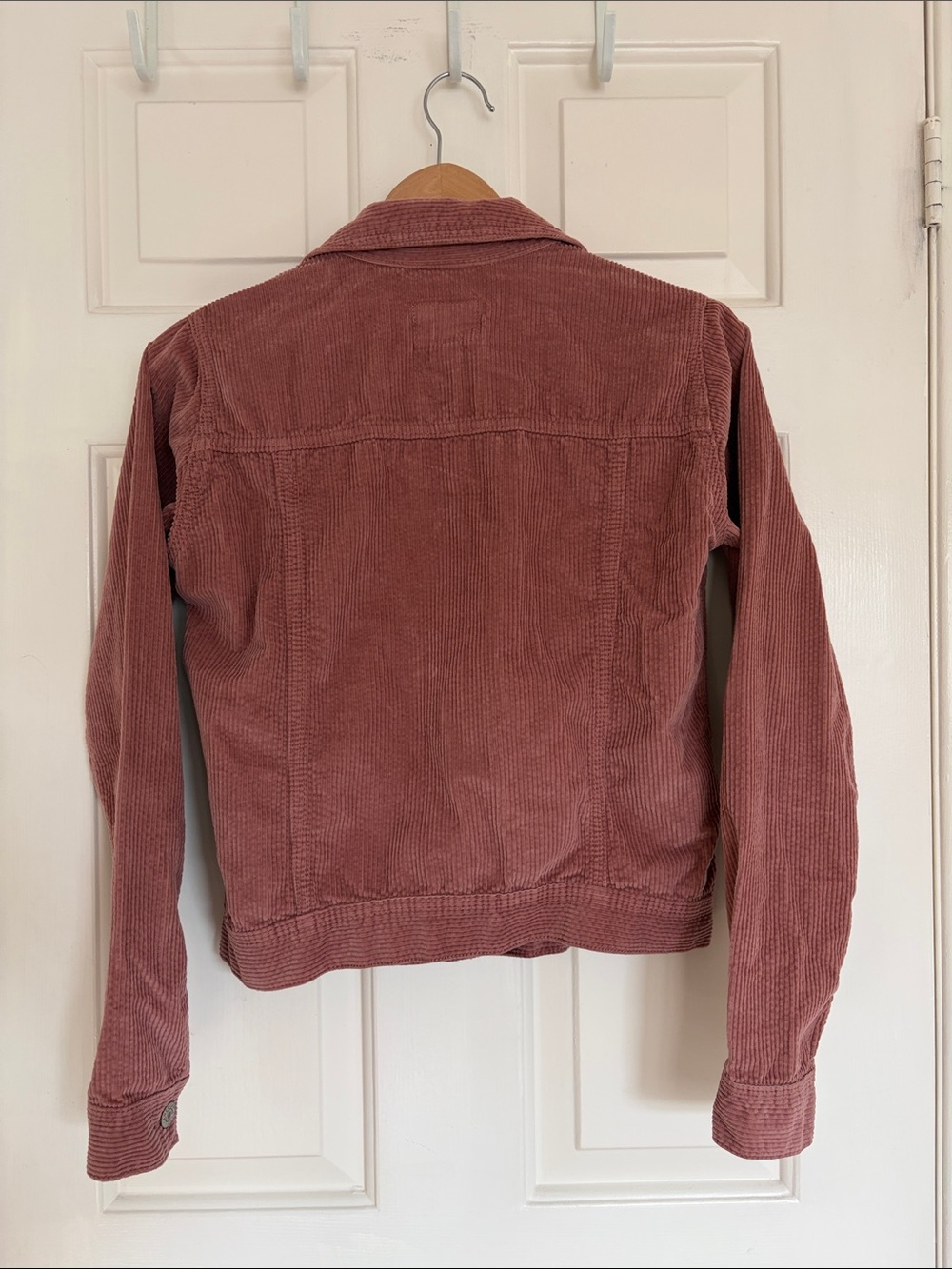 American Eagle Dusty Rose Corduroy Trucker Jacket | Women's XS - Picture 2 of 3
